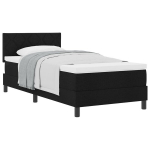 Lahendus voodi koos madratsiga Must 90x200 cm Kangas