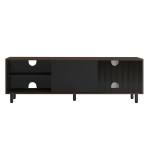 TV-alus, 140x39x45 cm, pruun-must
