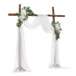 Pulmakaare lillede komplekt, 6400x760 mm, valge, siidkangas