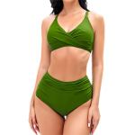 Salendav push-up bikiinide komplekt Mooncore 2XL, roheline