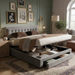 Pehme voodi 160x200 cm sahtlite ja hoiukastiga, samethall, 1 tk