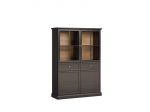 Vitrina Lucca W4D2S, must/pruun