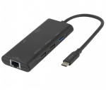 Dokkimisjaam Deltaco USBC-HDMI31 USB-C 6‑in‑1, HDMI, 3x USB-A, RJ45