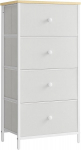 Kummut 45x30x92.3 cm Valge Riidest Ladustamine