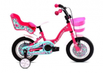 Laste jalgratas Capriolo Fantasy, 12", roosa/sinine