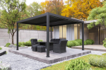 Aiapaviljon Pergola Bermeo, 400 x 400 cm, must