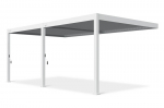 Paviljon Pergola deluxe wall 3.6x6, valge (seinale paigaldatav)