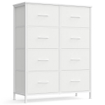 Kummut 76.7x30x95.2 cm Valge Teras MDF Kangas Ladustamine
