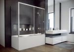 Vannisein (kabiin) Besco Duo Slide Chrome II, 150 x 70 x 150 cm