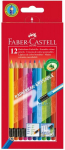 Faber-Castell kustutuspliiatsid 12 v&auml;rvi, FC166122