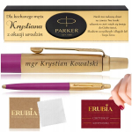 Parker Jotter kullaga graveeritud pliiats &ndash; 24k kuldne, magenta