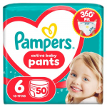 Pampers Active Baby Pants P&uuml;ksm&auml;hkmed, Suurus 6, 50 tk