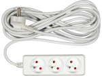 Pikendusjuhe maandusega seadmetele ja t&ouml;&ouml;riistadele 5m 3x1mm&sup2; 3 pistikupesa 72508 VOREL