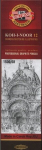 Grafiitpliiats 1500/6B (12tk) - Koh-I-Noor