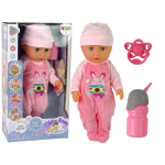 Baby Doll Pee Sounds Puppet Bottle Pink Pyjamas