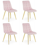 4 s&ouml;&ouml;gitooli komplekt Split, 88x46x40 cm, roosa