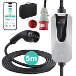 Elektriauto laadimiskaabel junsun &auml;pi juhtimine - 11 kW 16A 3 faasi 5m type 2