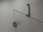 Mexen Lunar Duo parempoolne p&ouml;&ouml;rdukseline du&scaron;ikabiin 105 x 70 cm, l&auml;bipaistev, gun metal - 834-105P-070L-95-00