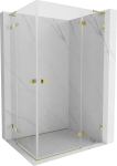Mexen Lunar L Duo du&scaron;i kabiin parempoolne 120 x 80 cm, l&auml;bipaistev, kuldne - 834L-120P-080L-50-00