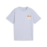 PUMA poiste vabaaja T-s&auml;rk MID90S PUMA GRAPHIC Tee IV B Cool Weather - 68515347, helesinine