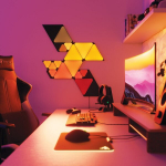 Nanoleaf Shapes Mini kolmnurgad &ndash; 10 t&auml;iendavat musta Led-paneeli