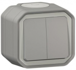Legrand Plexo topeltl&uuml;liti, hall, Ip55, pindkinnitus