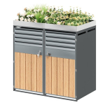 Pr&uuml;gikast, ventilatsioon, kaks ust, lukuga, istutuskast, 2 tk