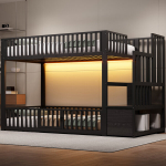 Kaksikvoodi, teras+MDF, 90x200 cm, LED, 1 tk