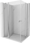 Mexen Mist Duo p&ouml;&ouml;rduksega du&scaron;inurk 85 x 75 cm, l&auml;bipaistev, kroom - 8A4-085-075-01-00