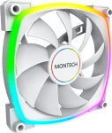 Montech Arvutikorpuse ventilaator AX120PWMWHITE, 120mm, 720-1760RPM, 1.8mmH2O, 27dB, 9 labad, RGB valgustus