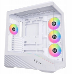 Korpus Lian Li Korpus G99.V100RW.01, Midi Tower, valge, 3x 120mm k&uuml;lgventilaatorit, 1x 120mm tagaventilaator, 420mm GPU