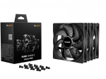 Be Quiet Korpuse ventilaator PURE WINGS 3 BL139, 140mm, 5-13.2V, 0.96mmH2O, 1200RPM, 3 ventilaatorit, must