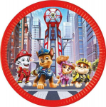 &Uuml;hekordsed papptaldrikud 23 cm, 8 tk "Paw Patrol: The Movie" Nickelodeon 93453