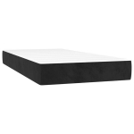 vidaXL vedrumadrats, must, 90x190x20 cm, samet