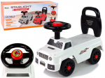 Pealeistutav auto Lean Toys QX-5500-2 koos seljatoega, White