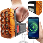 3in1 p&auml;ikesepaneeliga t&ouml;&ouml;koja lamp Powerbank prožektor