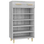 vidaXL jalatsikapp, hall Sonoma tamm, 60 x 35 x 105 cm, tehispuit