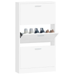 vidaXL jalatsikapp, valge, 59 x 17 x 108 cm, tehispuit