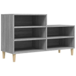 vidaXL kingakapp, hall Sonoma tamm, 102x36x60 cm, tehispuit