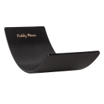 KiddyMoon Puidust tasakaalulaud lastele Puidust kiikulaud Montessori m&auml;nguasi lastele Tasakaalustatav laud beebidele Puidust m&auml;nguasjad Wobble Board 80x30cm, must