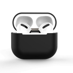 Case for AirPods 2 / AirPods 1 silicone soft cover for headphones black (case C) (Black)