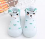 Kummitallaga puuvillased beebi sokksussid, sinine