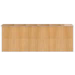 vidaXL aiakuur, helepruun, 192x523x223 cm, tsingitud teras