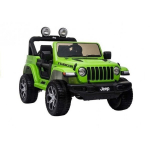 Laste kahekohaline elektriauto Jeep Rubicon 4x4, roheline