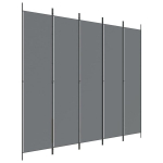 vidaXL 5 paneeliga ruumijagaja, antratsiithall, 250 x 220 cm, kangas