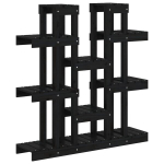vidaXL taimealus, must, 104,5 x 25 x 109,5 cm, m&auml;nnipuit