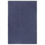 vidaXL vaip, ristk&uuml;likukujuline, tumesinine, 120 x 180 cm, puuvill