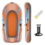 Inflatable boat - NO NAME - 3 places - lake - with a pair of oars and hand pump