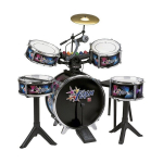 REIG 619 elektrooniline trummikomplekt - l&ouml;&ouml;k - v&auml;lk - komplektis stool ja 2 pulka