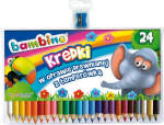 V&auml;rvilised pliiatsid Bambino teritajaga, 24 tk